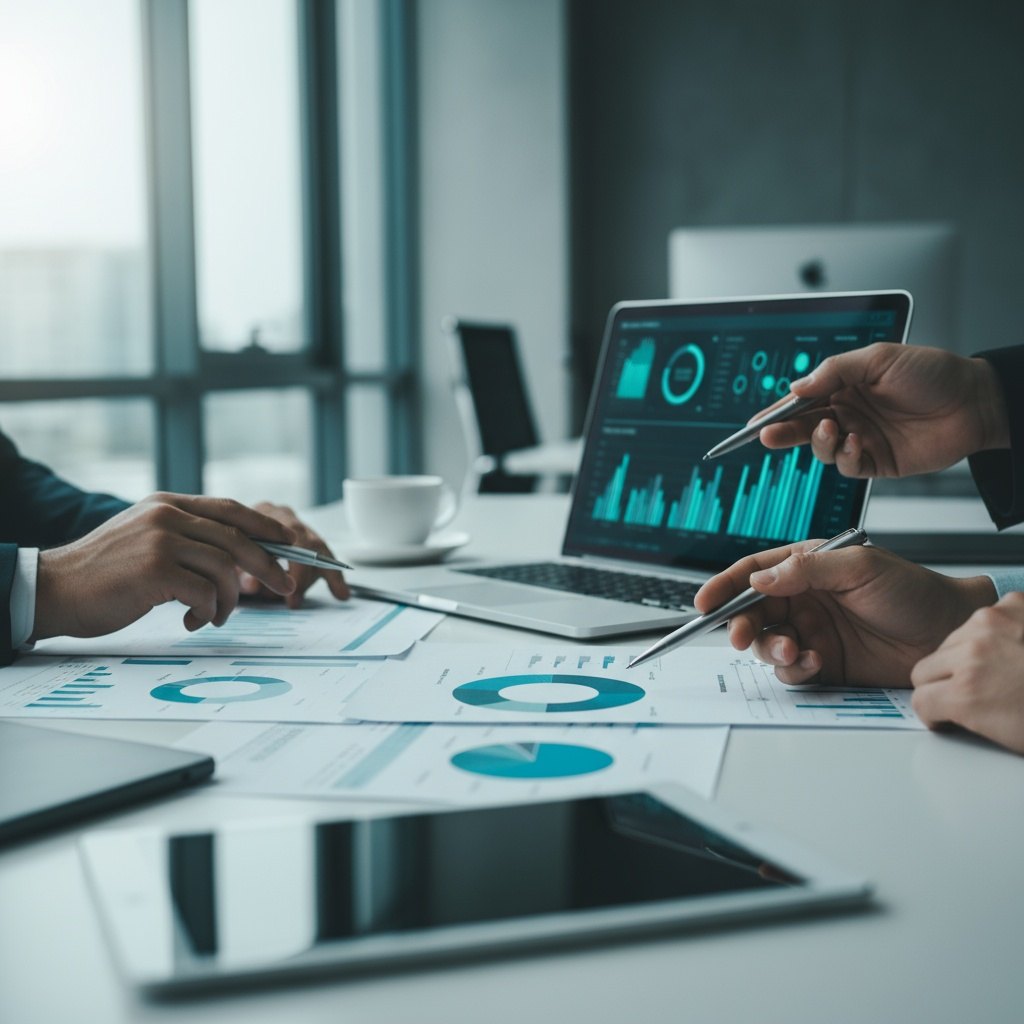 Equipa de consultores da SIACFOR em reunião de consultoria empresarial